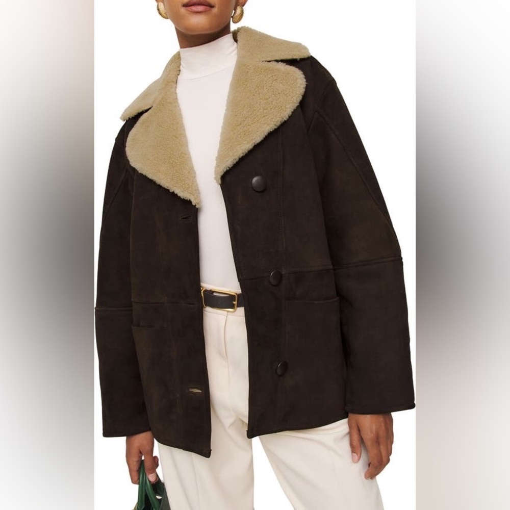 Reformation Veda Luca Shearling Jacket - Picture 2 of 2